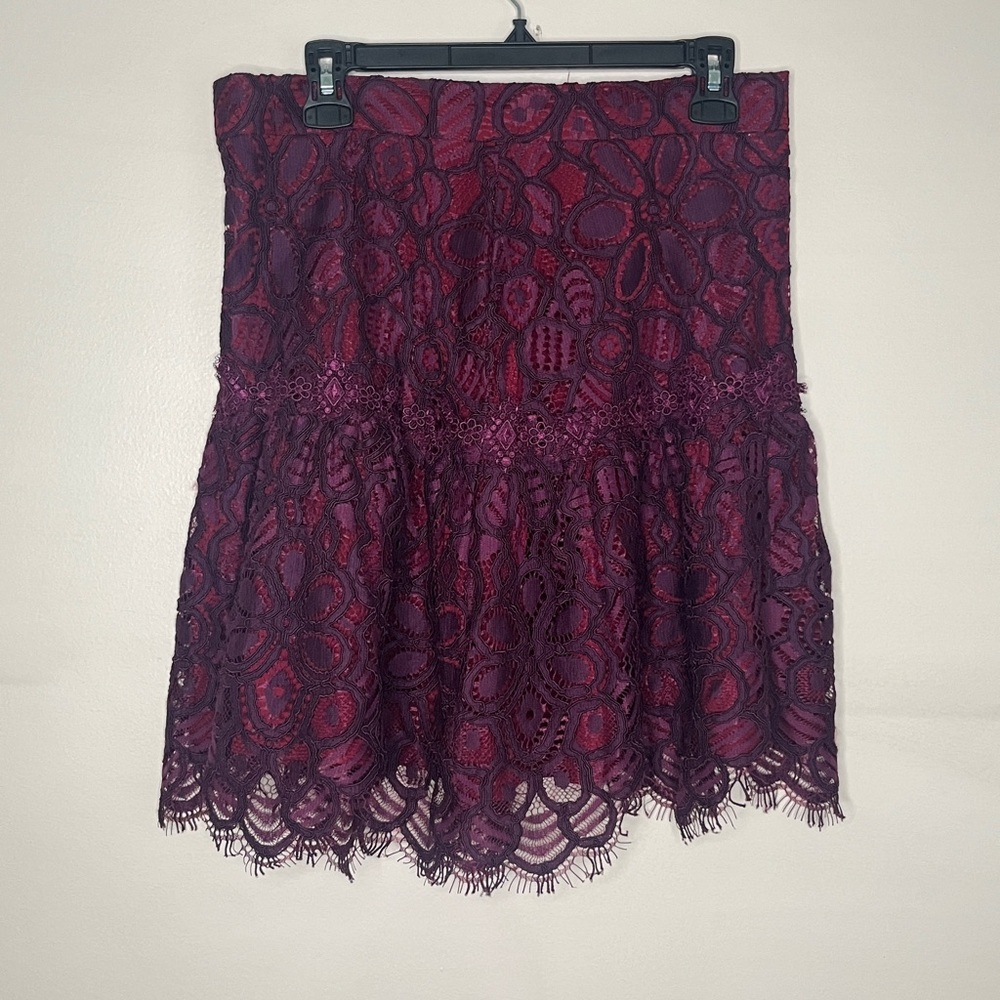 Alison Lace purple skirt Med